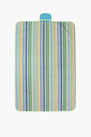 Cotton Stripe Picnic Beach Blanket