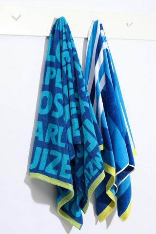 Cotton Jacquard Stripe Beach Towel 85x160CM