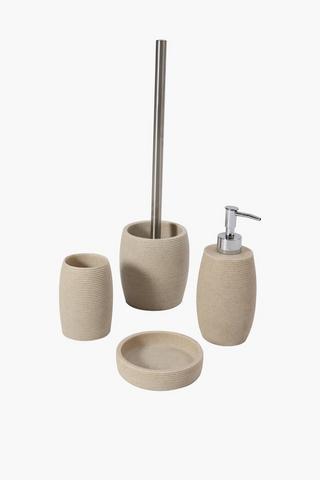 Ribbed Sandstone Toilet Brush