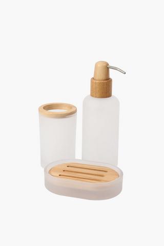 Clear Frosted Glass Dispenser