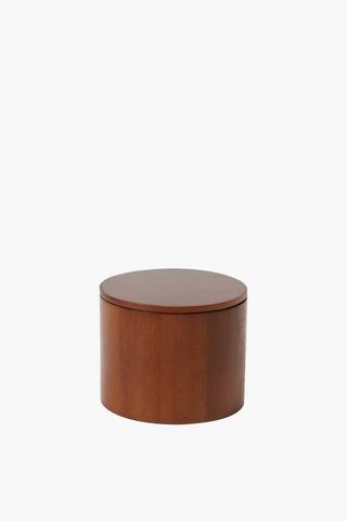 Acasia Wood Cotton Bud Holder