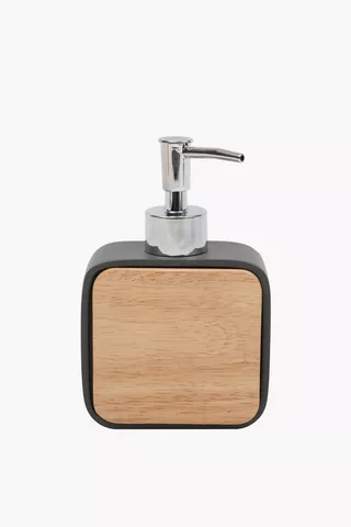 Resin And Bamboo Soap Dispenser
