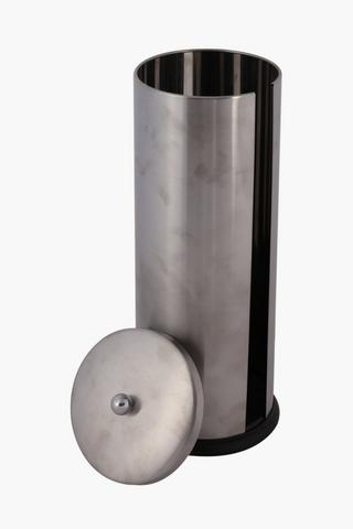 Brushed Metal Toilet Roll Holder