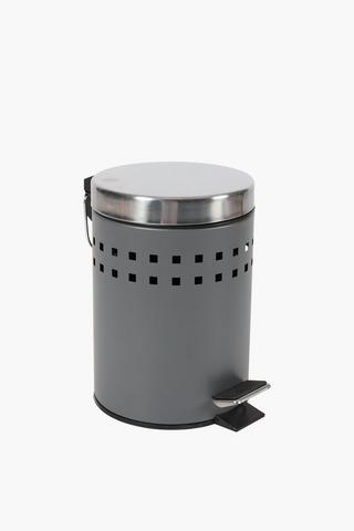 Cut Metal Bin Grey