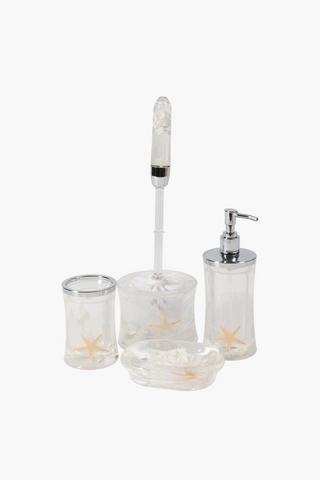 Faux Shell Floating Toilet Brush