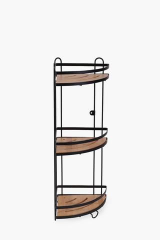 Bamboo 2 Tier Corner Rack