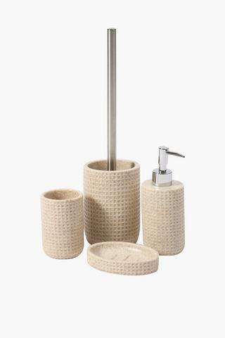 Stone Textured Ceramic Toilet Brush

