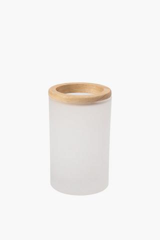 Clear Frosted Glass Tumbler