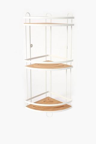 Bamboo 3 Tier Corner Rack