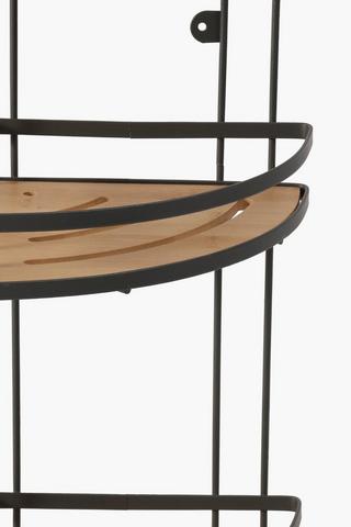 Bamboo 3 Tier Corner Rack