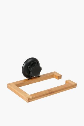 Wooden Toilet Roll Holder With Suction Nozzle