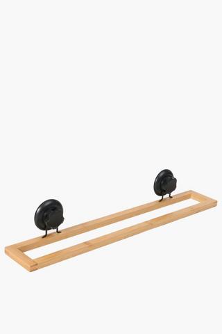 Wooden Towel Rail With Suction Nozzle