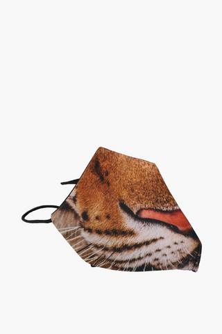 Digital Tiger Face Mask