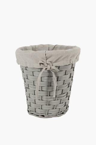 Woven Wooden Lined Bin