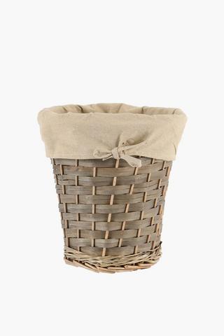 Lined Willow Bin