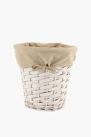 Lined Willow Bin