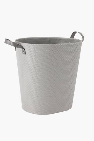 PU Basket Weave Laundry Basket