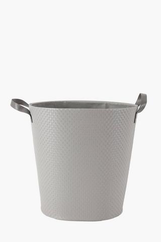PU Basket Weave Laundry Basket
