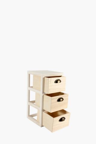 Ombre 3 Drawer Storage Unit