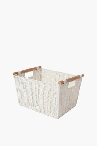 Paperweave Utility Basket With Handle Medium
