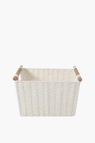 Paperweave Utility Basket With Handle Medium