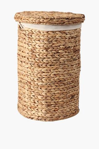 Round Hyacinth Laundry Basket