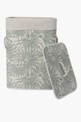 Printed Bamboo Laundry Basket