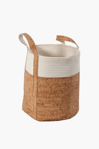 Cork Laundry Basket, Medium