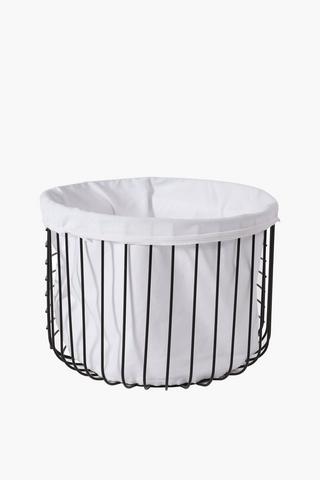 Wire Laundry Basket, Medium