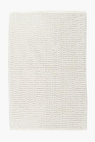 Small Microfibre Chenille Bobble Bath Mat