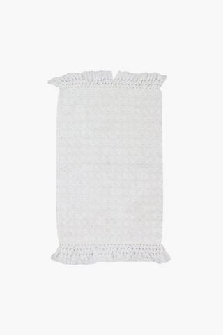 Cotton Pom Pom Bath Mat, Extra Large