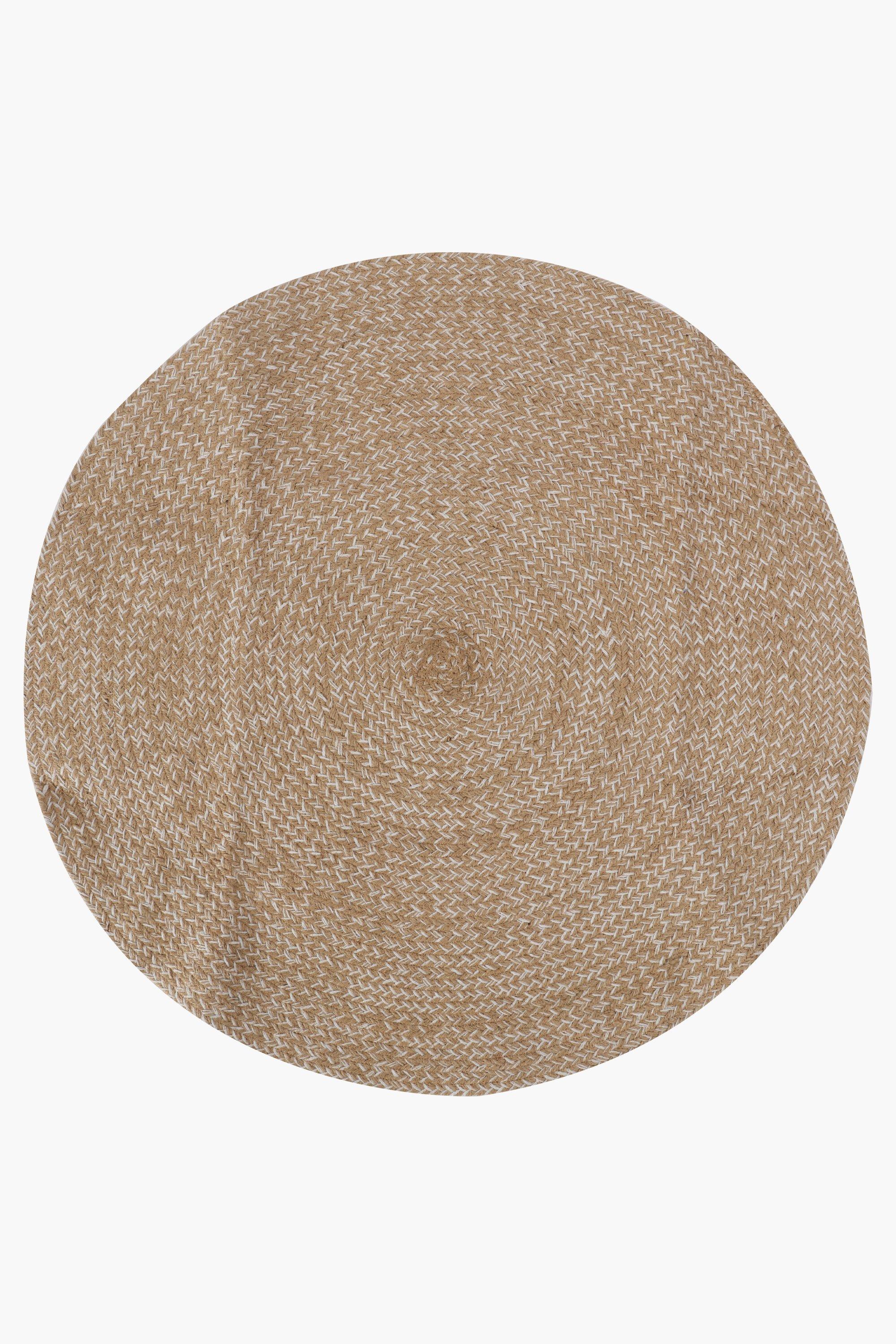 Round Jute Bath Mat