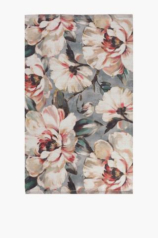 Printed Floral Bath Mat, Extra Large