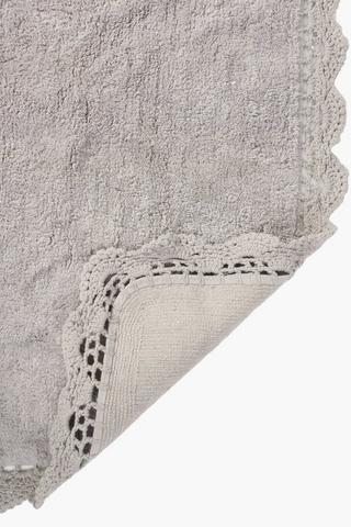 Cotton Crochet Edge Bath Mat