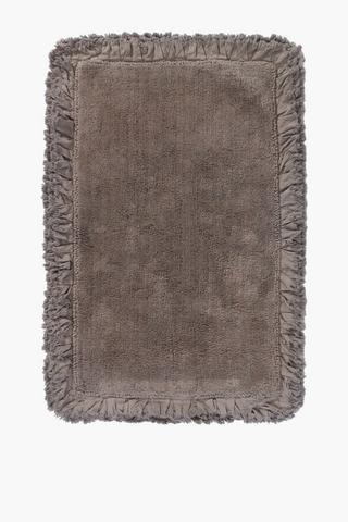 Textured Frill Bath Mat