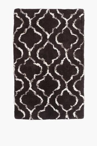 Cotton  Fluff Jacquard Baroque Bath Mat