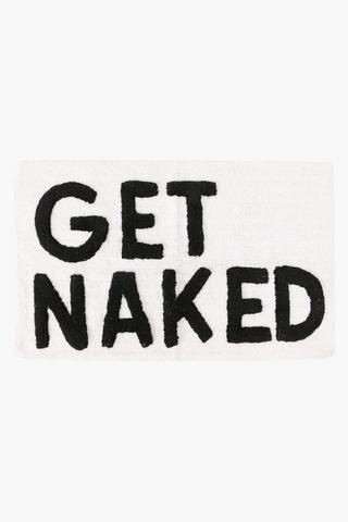 Cotton Novelty Scripted Bathmat