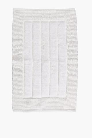 Cotton Ribbed Pile Bath Mat
