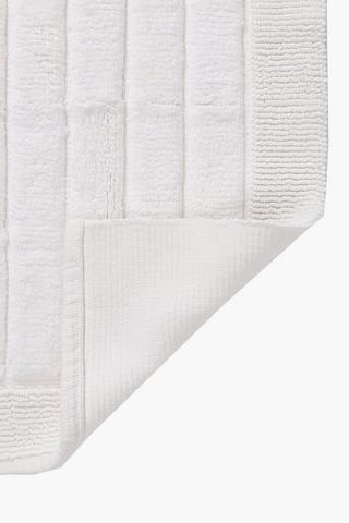 Cotton Ribbed Pile Bath Mat
