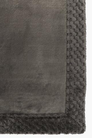 Memory Foam Waffle Border Bath Mat Large
