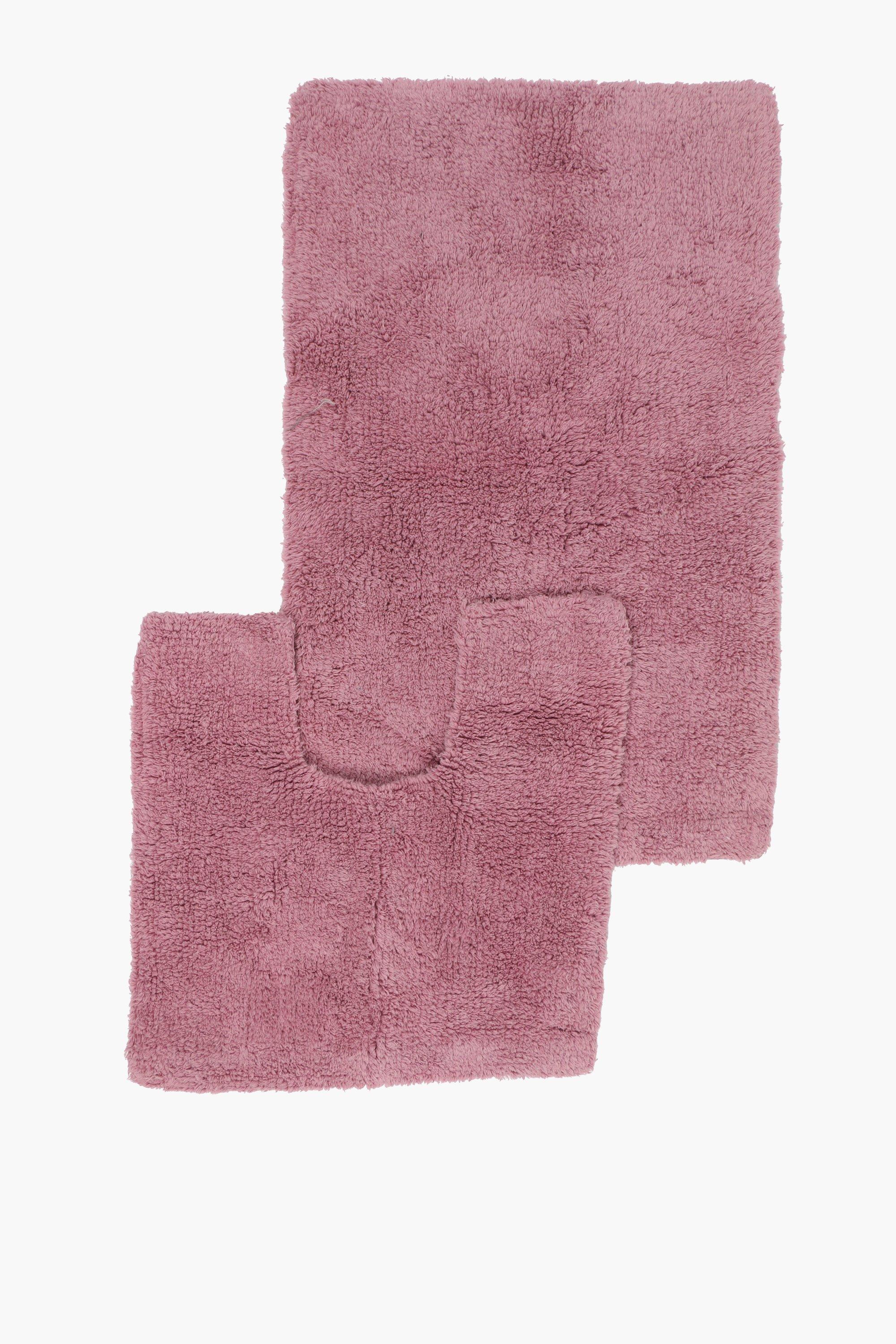 2 Piece Tufted Cotton Bath Mat Set