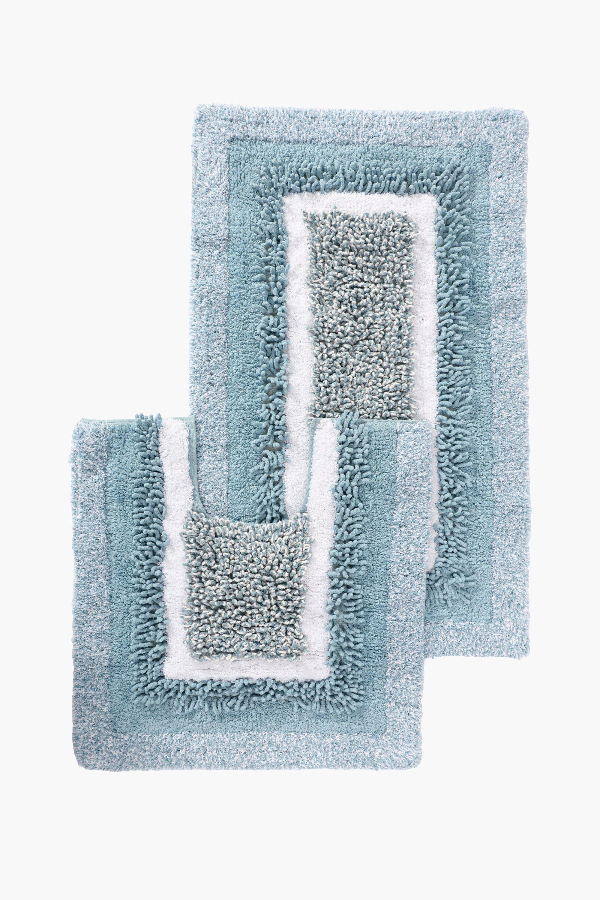 2 Piece Mingle Square Bath Mat Set
