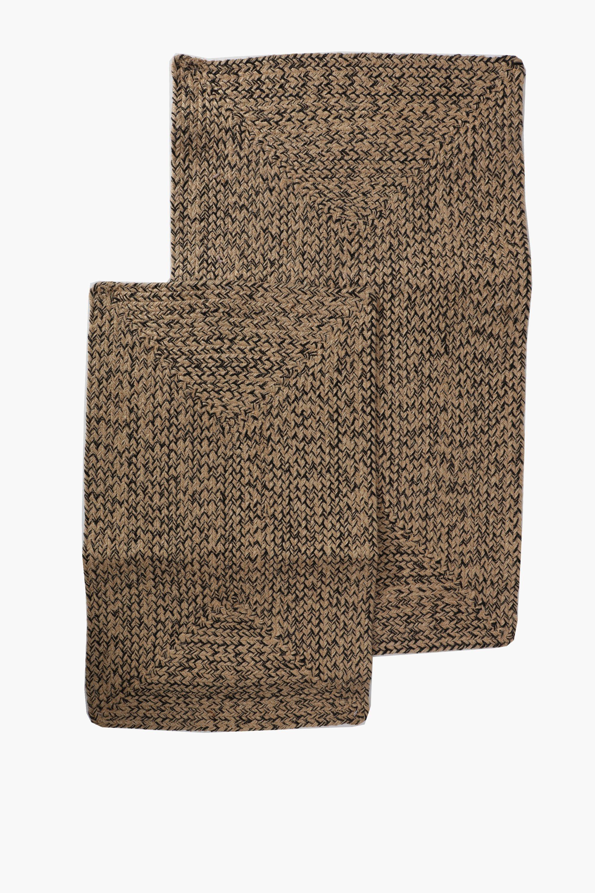 2 Piece Jute Bath Mat Set