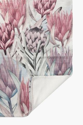 2 Piece Digital Protea Bath Mat Set