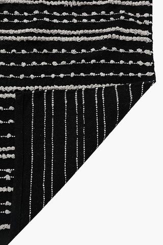 2 Piece Pre Dyed Stripe Bath Mat Set