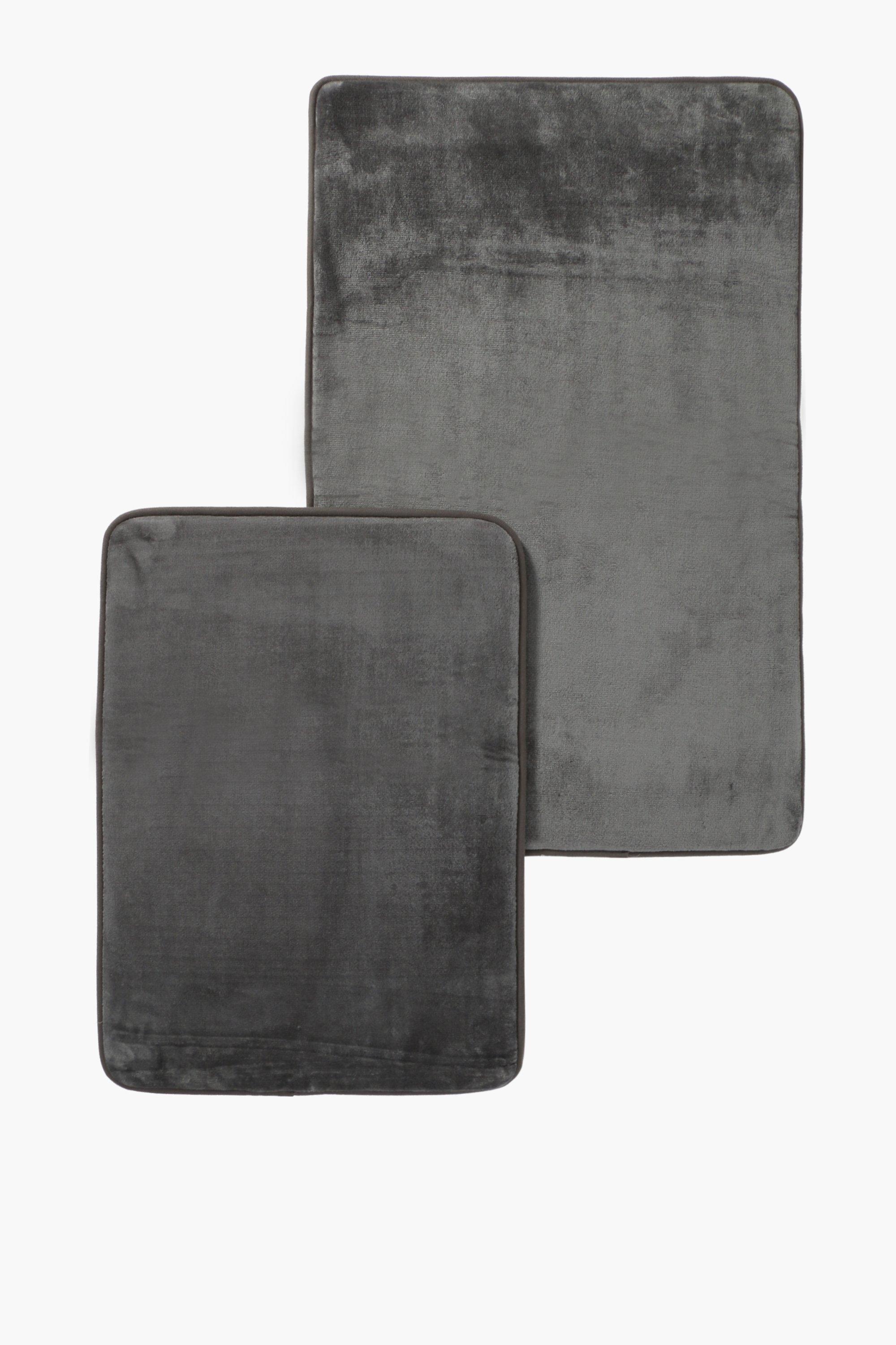 2 Piece Memory Foam Bath Mat Set
