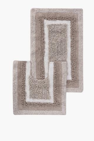 2 Piece Mingle Bath Mat Set