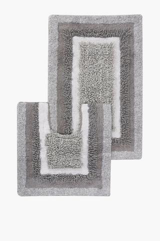 2 Piece Mingle Bath Mat Set