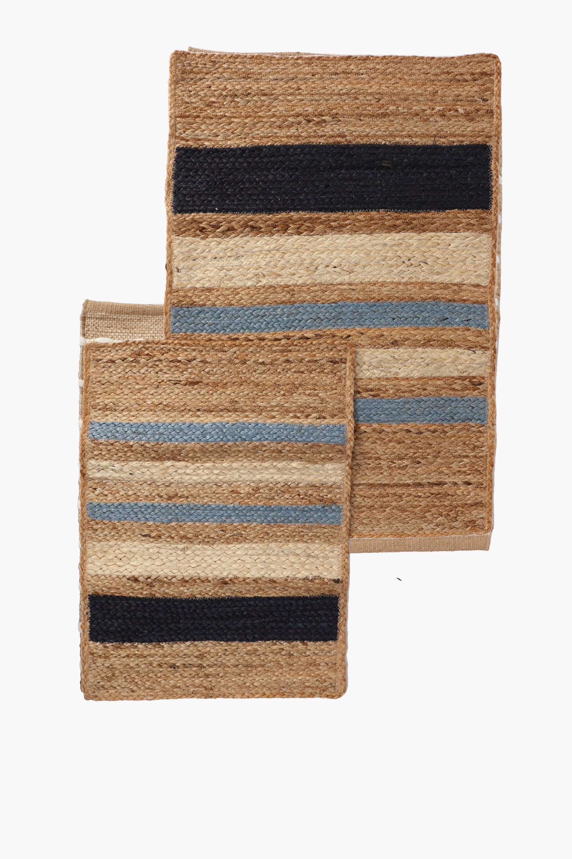 2 Piece Jute Bath Mat Set