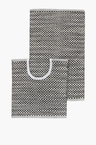 Double Cross Bath Mat Set